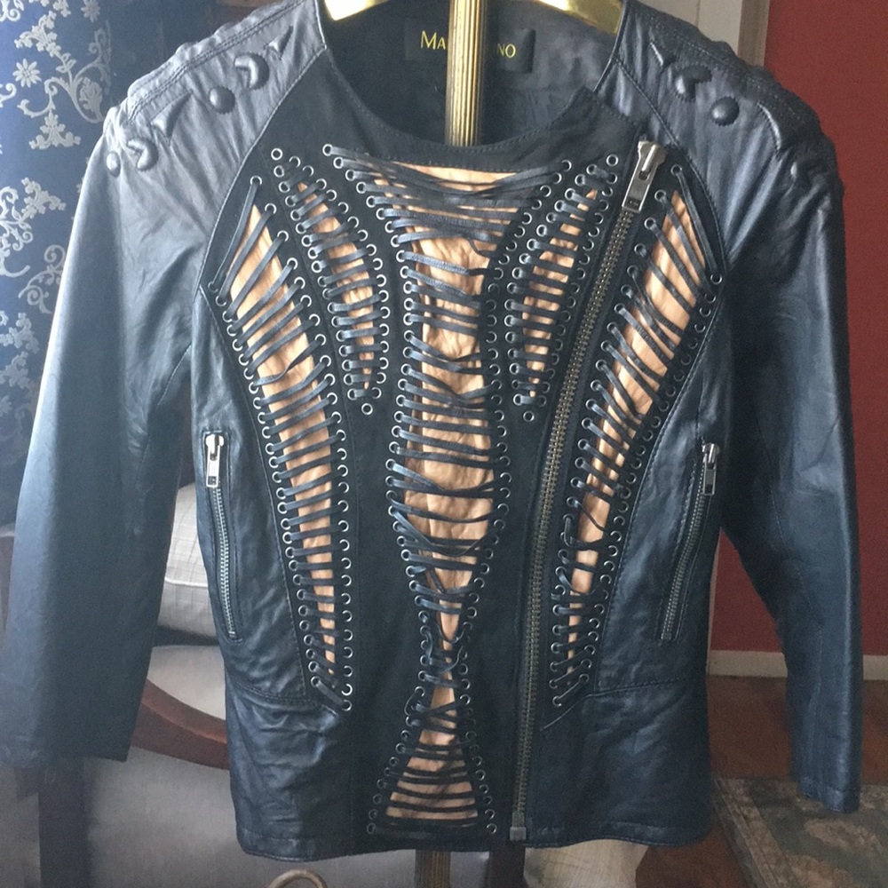 Leather jkt